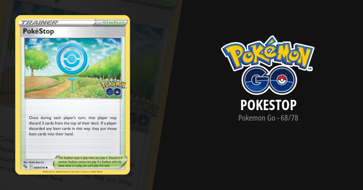 pokestop pokemon card PokeStop Pokemon GO 068/078 Near Mint NM