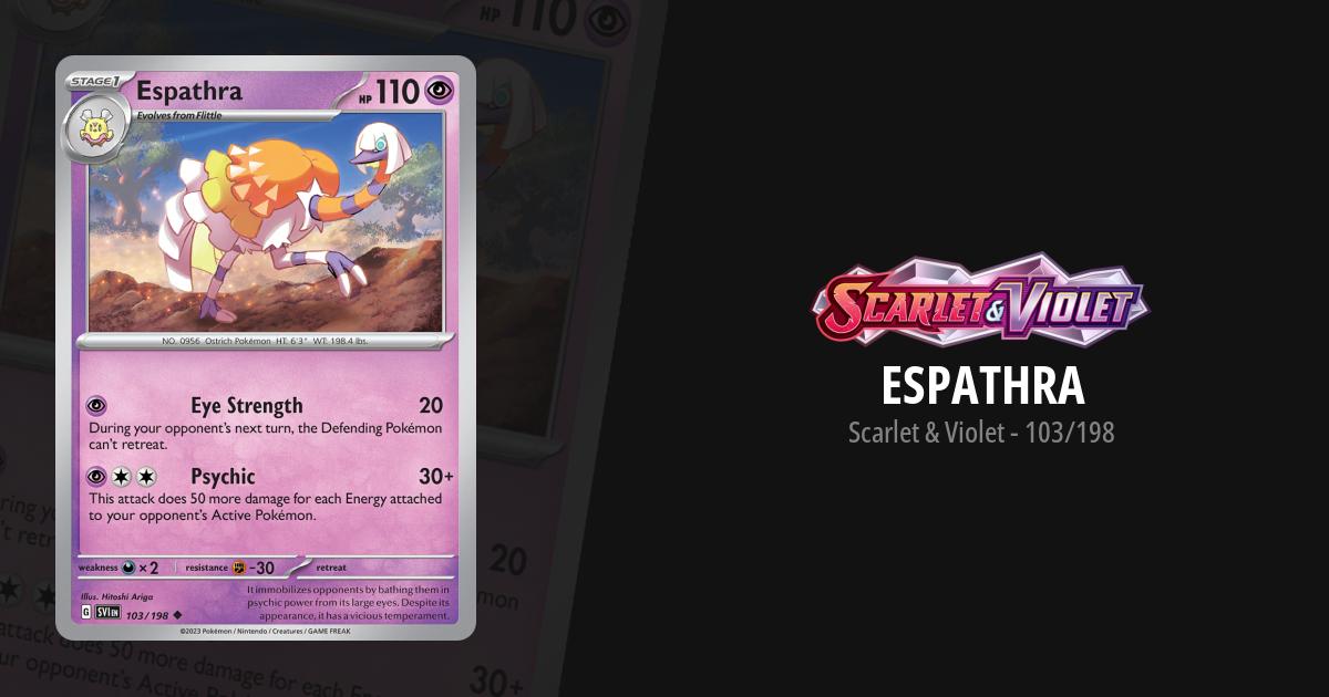 espathra pokemon card value Espathra Holo Rare Pokemon Card Paradox Rift 081/182 NM