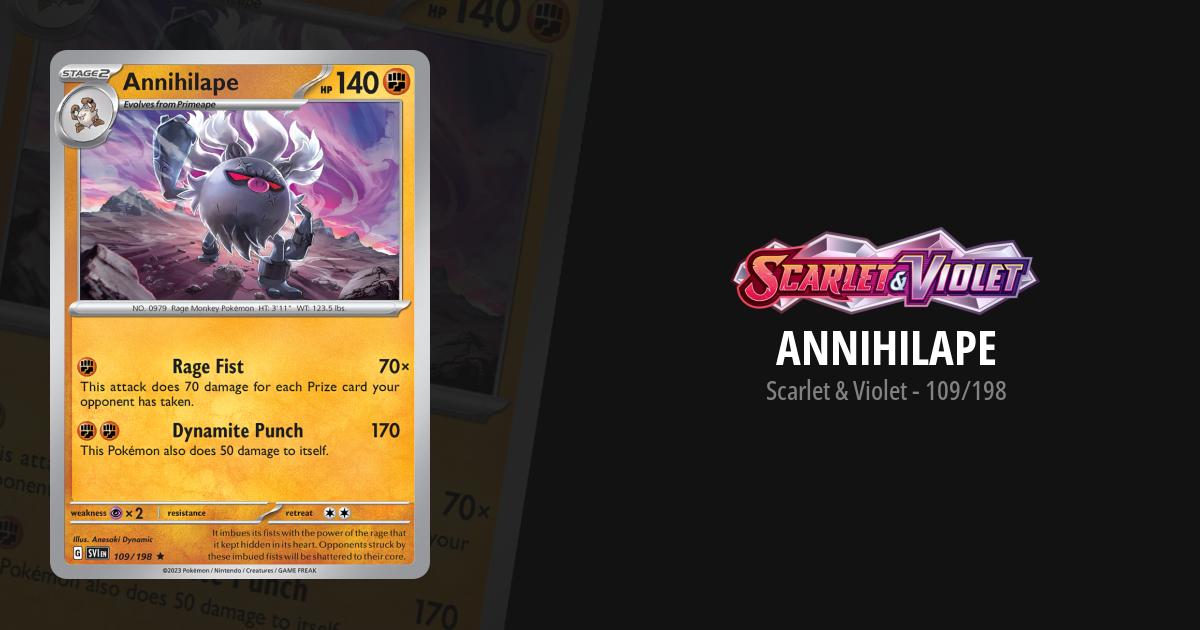 annihilate pokemon card Pokemon Scarlet & Violet Paldea Evolved Annihilape EX Collection Box