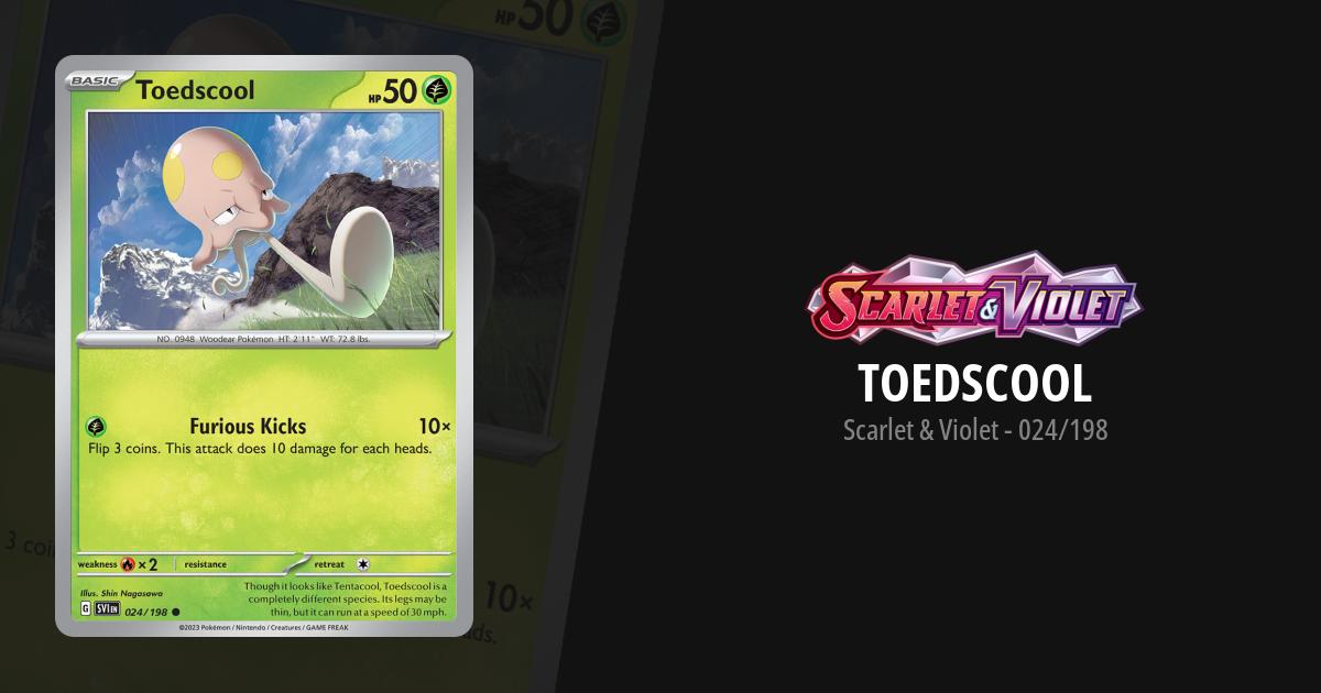 toedscool pokemon card value Reverse Holo 025/198 Scarlet And Violet Base Weakness / Resistance / Retreat Cost Toedscruel Scarlet & Violet Pokemon