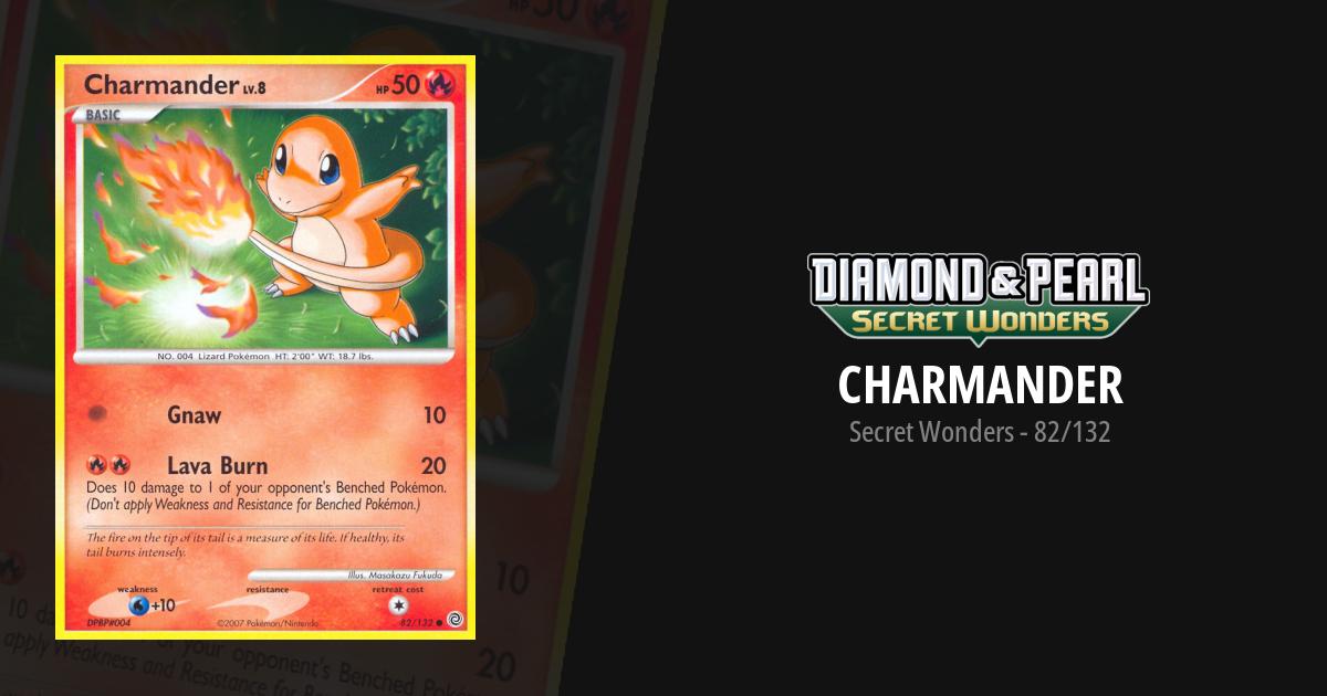 2007 charmander pokemon card (Delta Species) (10/017) Common Retreat cost Charmander Secret Wonders Pokemon Card
