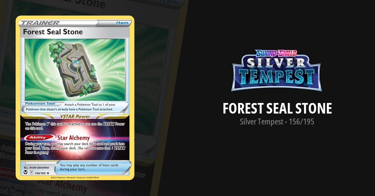 forest seal stone pokemon card value Holo - Silver Tempest Pokmon Trainer Form Why is Forest Seal Stone