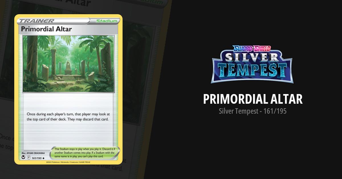 primordial altar pokemon card value Primordial Altar 161/195 Near Mint - B1G1F