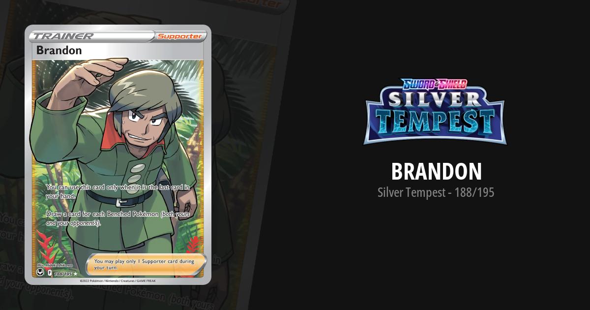 brandon pokemon card - FULL ART 188/195 - Pokemon Listed cards may have imperfections. Brandon - 188/195 Full Art