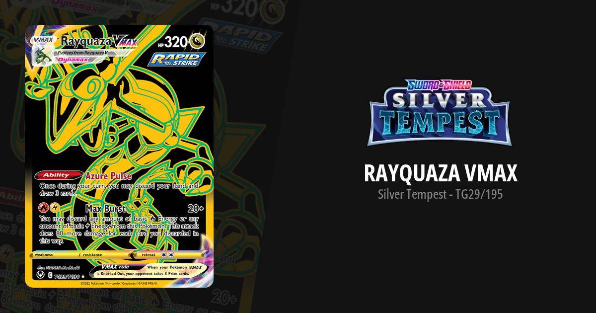 pokemon tcg silver tempest tg29 tg30 rayquaza vmax card - TG29/TG30- - Trainer Gallery Black & Gold this piece serves as a premier focal point for any high Pokemon Tcg Rayquaza Vmax (secret)