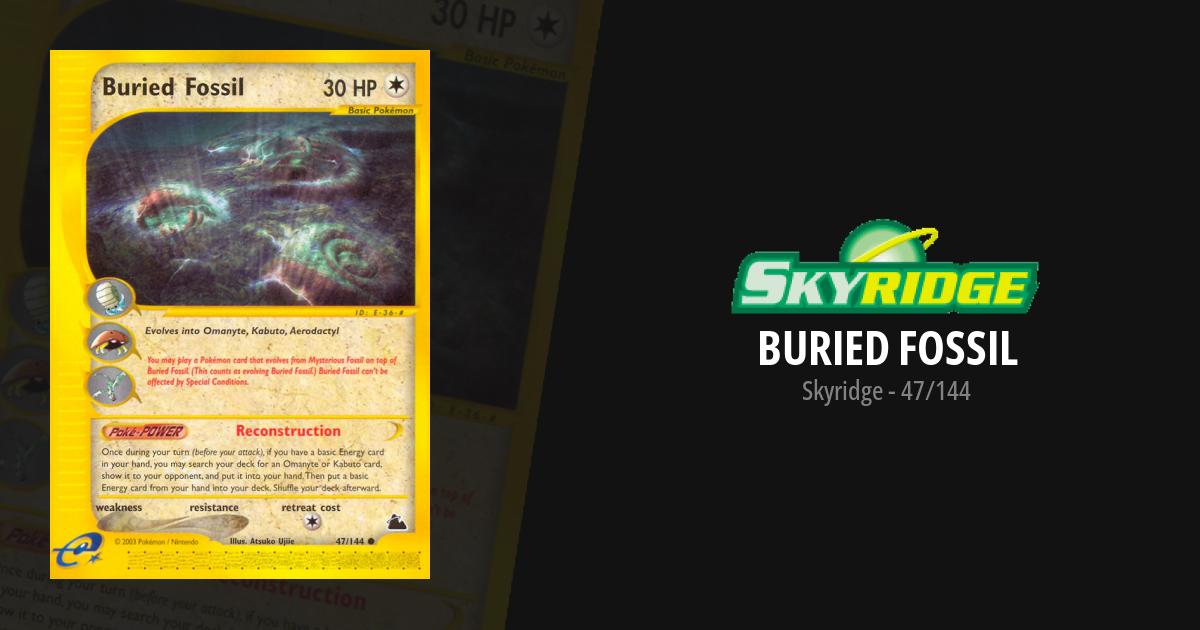 buried fossil pokemon card Serebii.net Pokmon Card Database - Skyridge