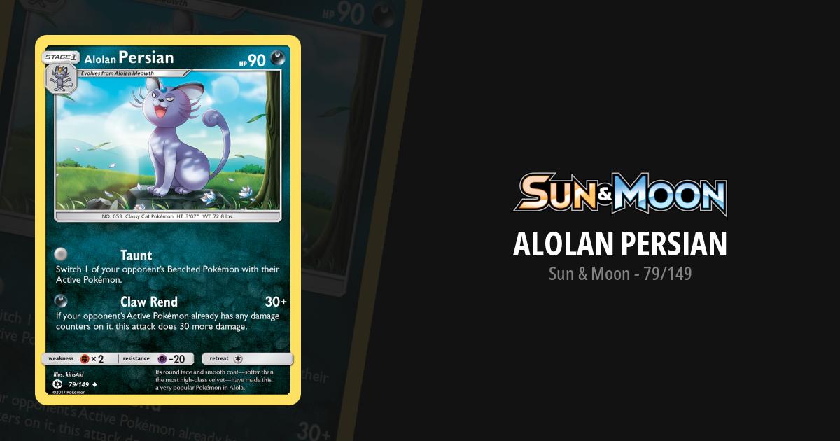 alolan persian pokemon card Pokmon TCG Chinese GX CSM2.5C 088/061 HR Holo Cosmic Eclipse Singles Alolan Persian - 79/149 -