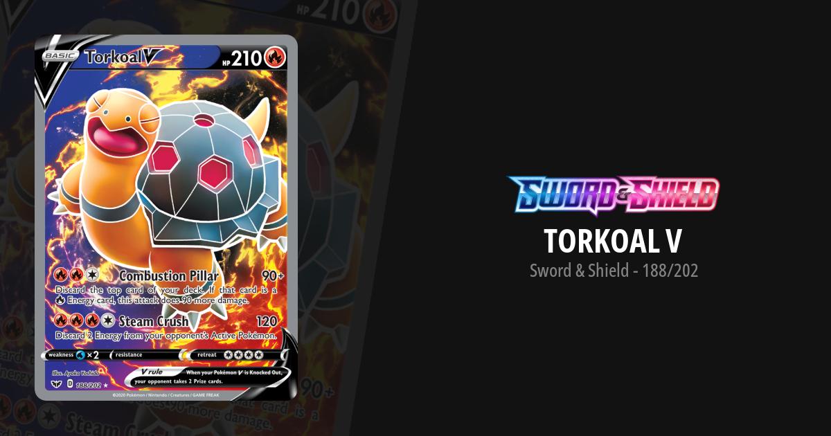 torkoal v pokemon card Carta Pokmon Full Art+10 Cartas Pokmon+regalos Colorless Retreat Cost Torkoal V - 24/202 -