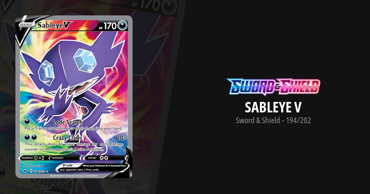 sableye v pokemon card value Sableye V 120/202