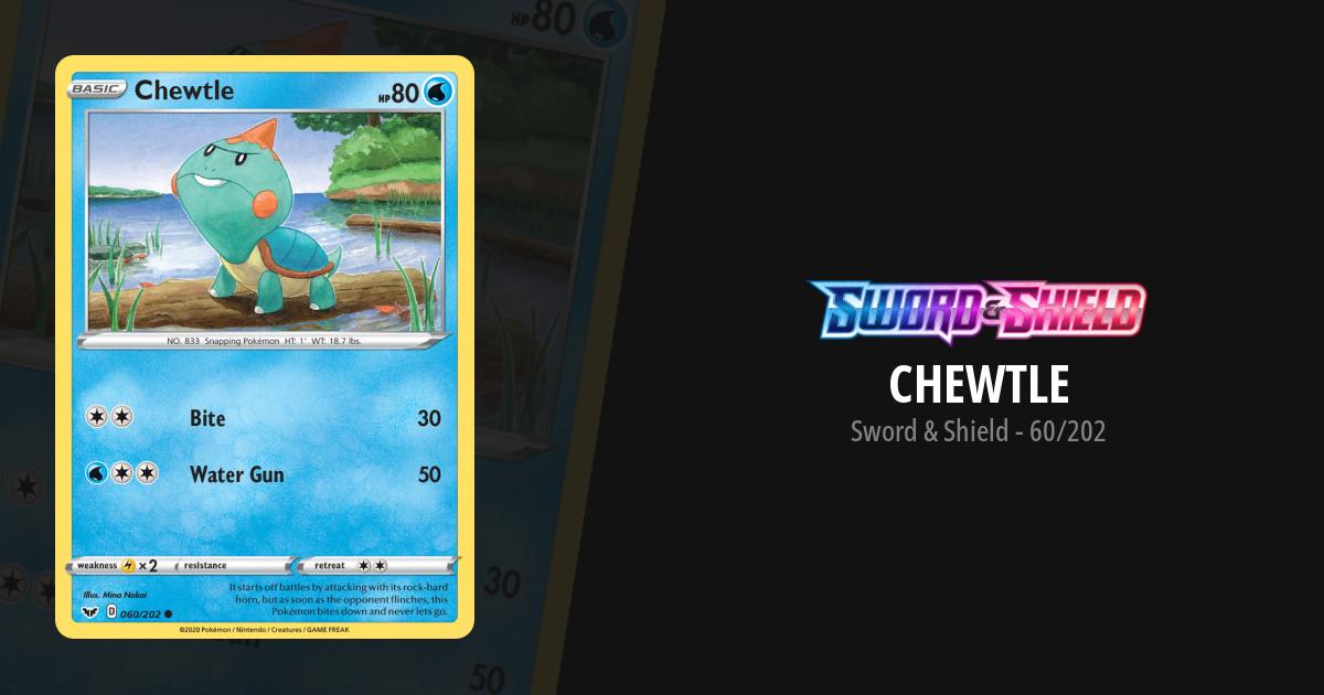 chewtle pokemon card Chewtle 26/72