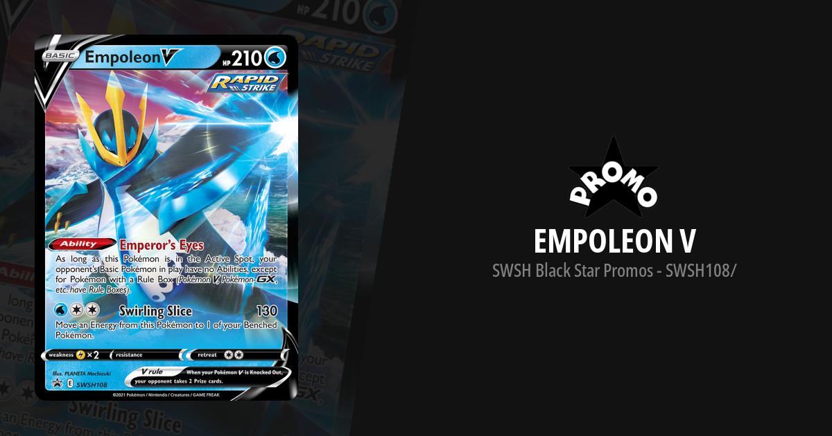 empoleon v pokemon card price #146 Prices | Battle Styles Celebrate the incredible history of the TCG hobby by adding this Empoleon V 2021 Pokemon Battle Styles Alternate Full Art #146 PSA Authenticated 9 Card to your vault Empoleon V - SWSH05: Battle