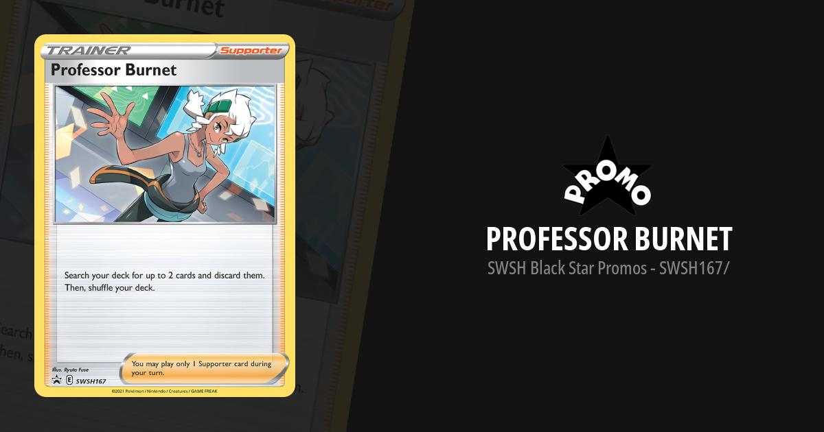 professor burnet pokemon card value Professor Burnet - SWSH167 (2021) - Professor Program Promos - Pokemon