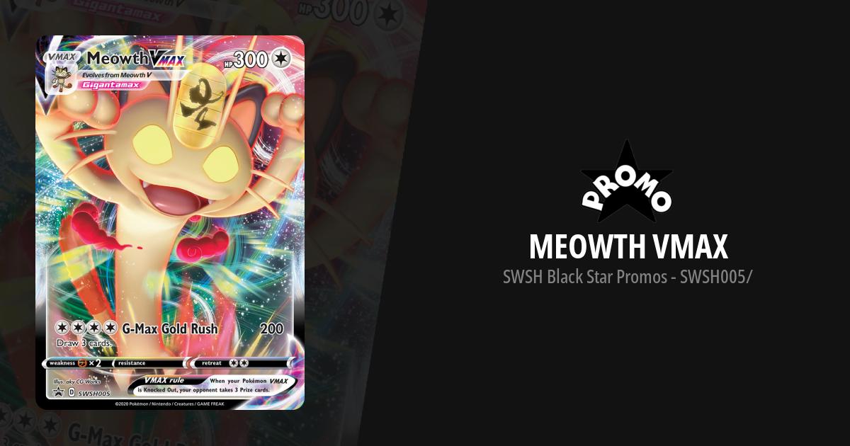 meowth vmax pokemon card value Pokmon - Meowth VMAX SWSH005