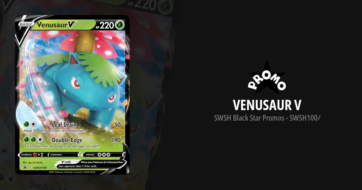 pokemon venusaur v card Venusaur V SWSH100 NM Full Art Promo Rare Pokemon Card