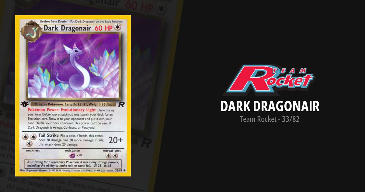 dark dragonair pokemon card value Buy - 33 Secure your piece of Pokemon history! Dark Dragonair - Silver Deck