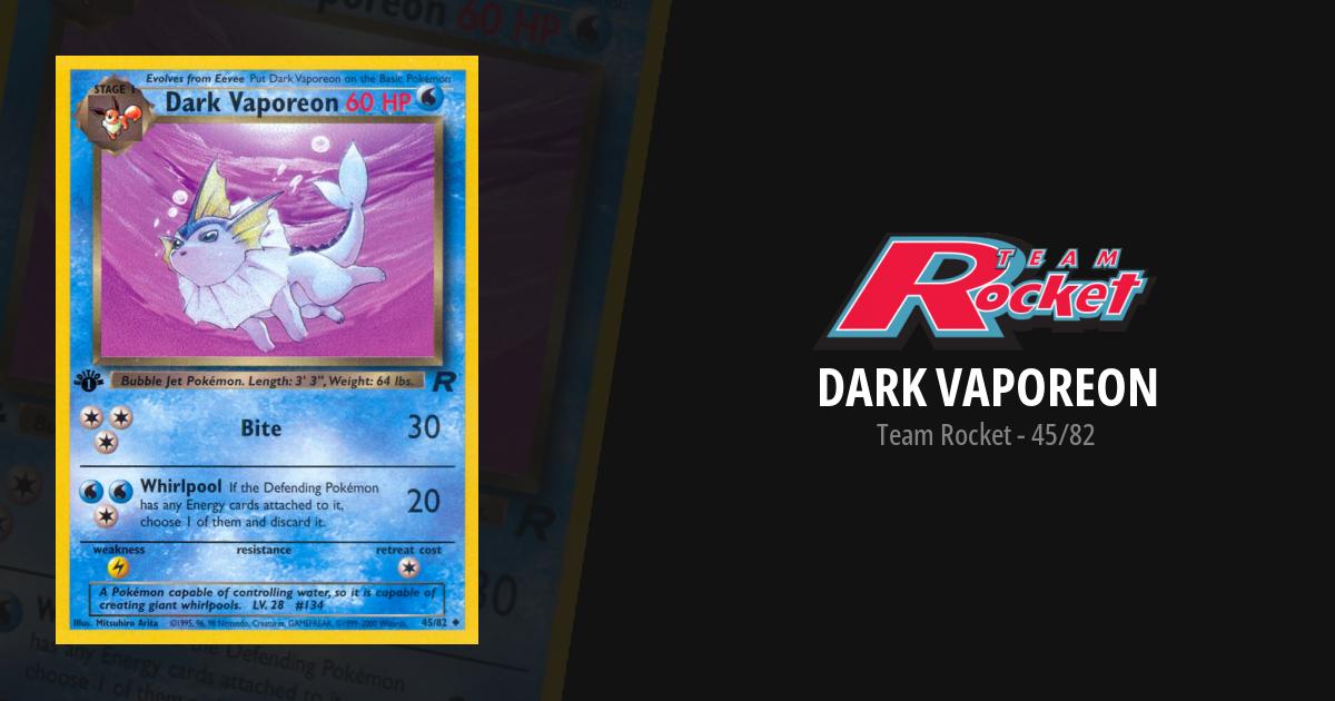 dark vaporeon pokemon card Holo - Legendary Collection Pokmon 9/110 choose 1 of them and discard it. eBay Auction Item 167385340264 TCG