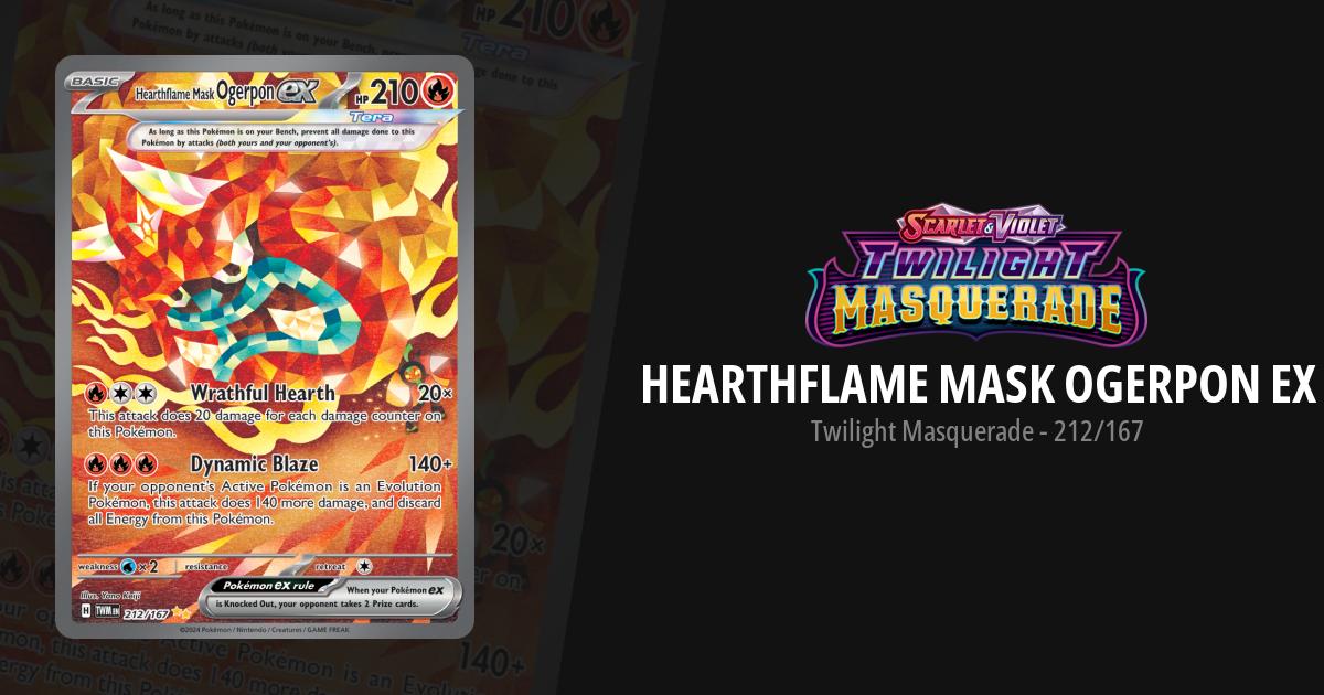 Pokemon Ogerpon Masque ex Card Lot – Bleu Sarcelle Hearthflame Wellspring Cornerstone Twilight Masquerade Double Rare Pokemon Ogerpon Masque ex Card Lot – Bleu Sarcelle Hearthflame Wellspring Cornerstone Twilight Masquerade Double Rare