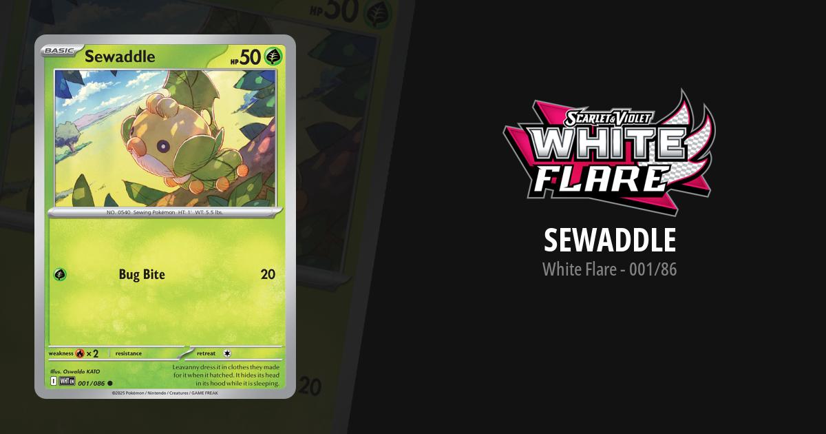sewaddle pokemon card value 2025 Scarlet & Violet White Flare IR #87 CGC 10 GEM MINT on Fanatics Collect added as a single card. Sewaddle 5/119 LP / VLP