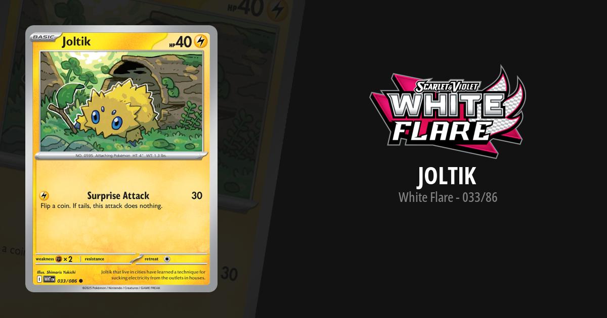 joltik pokemon cards Trading Card Game 070/202 (Reverse Holo) : Sword & Shield (Base Set) Listed cards may have imperfections. Joltik - Phantom Forces Set