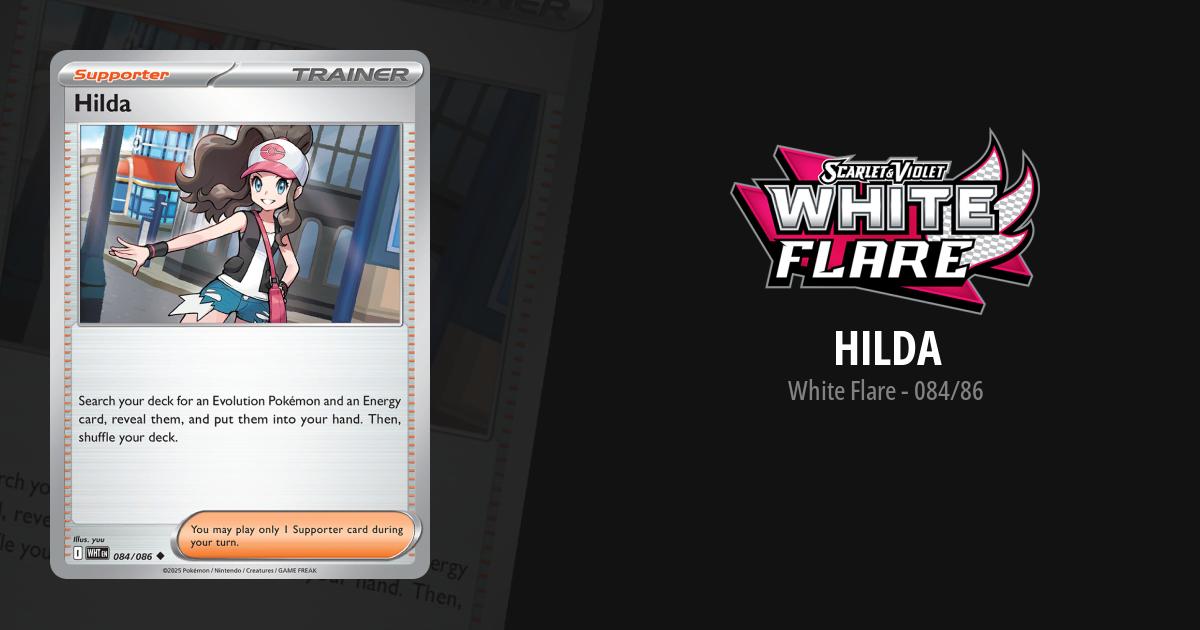 hilda card pokemon Is anyone here knowledgeable about error cards? I just pulled this Hilda. Any info would be appreciated. Thanks! this card is the perfect way to showcase your collection. Card Hilda SR Pokmon SV11W