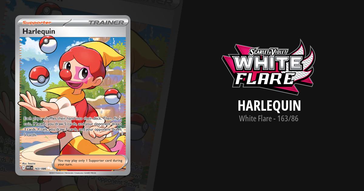 harlequin pokemon card Harlequin 163/086 Sv: White Flare Holo for sale online